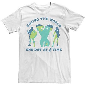 Men's Marvel Earth Day Avengers Saving The World Earth Fill Tee