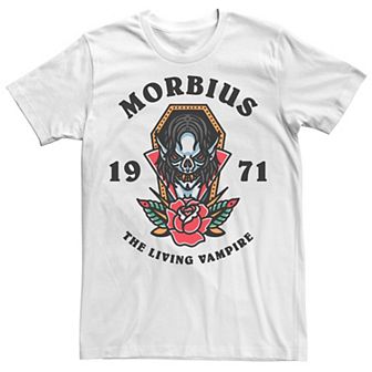 Men's Marvel Morbius The Living Vampire 1971 Tattoo Style Tee