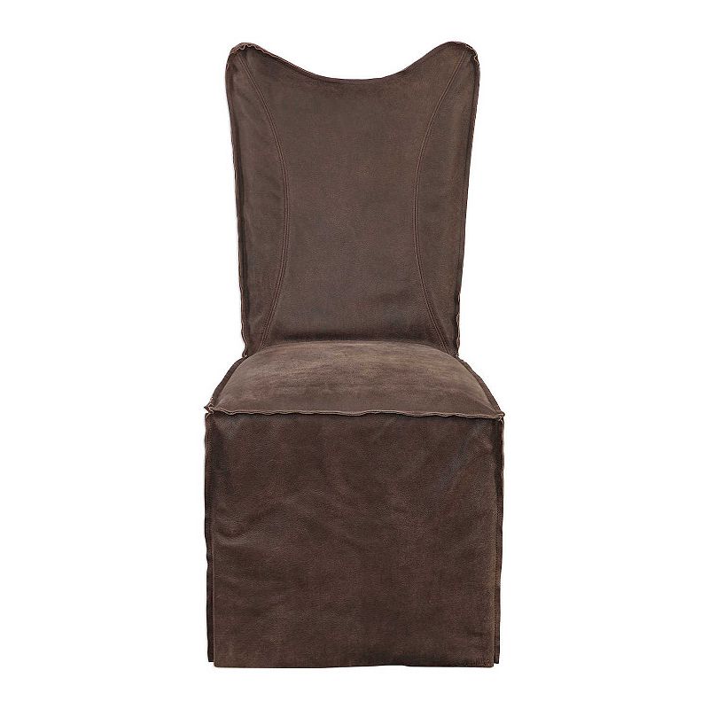 Uttermost Delroy Armless Dining Chair, Brown