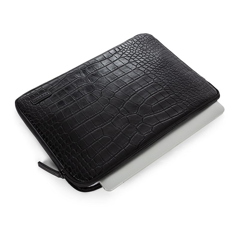 18232848 Bugatti Vegan Leather Laptop Sleeve, Black sku 18232848