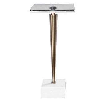 Uttermost Campeiro Brass Finish Drink End Table