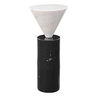 Uttermost Top Hat Marble Drink End Table