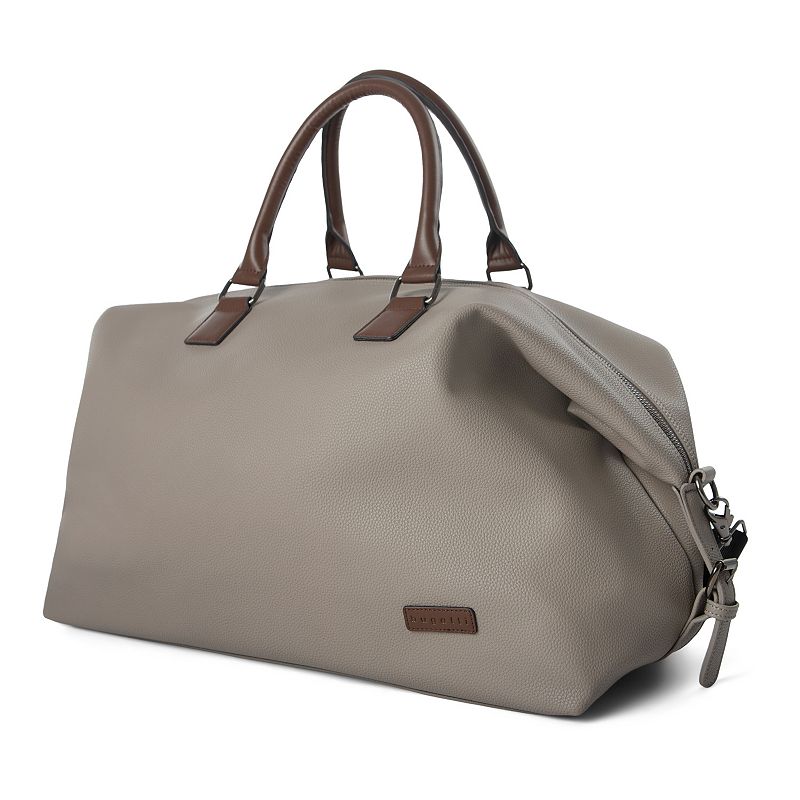 Bugatti Contrast Vegan Leather Duffle Bag, Grey