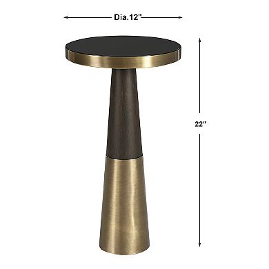 Uttermost Fortier Black End Table