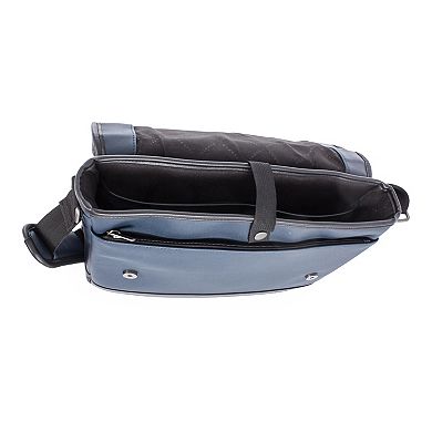 Bugatti Gin & Twill Vegan Leather Messenger Bag