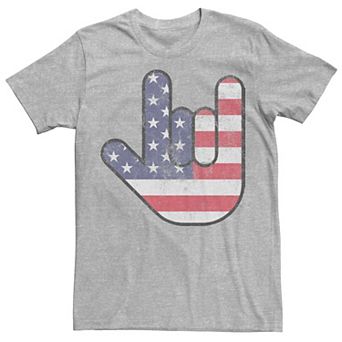 Men's Rock On Hand USA Flag Tee