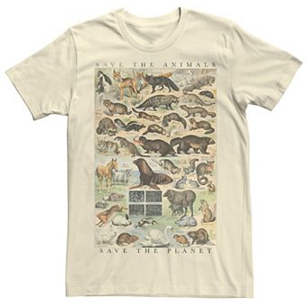 Men's Fifth Sun Save Animals Poster Tee