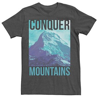 Men's Conquer Mountains Explore Outside Adventure Tee