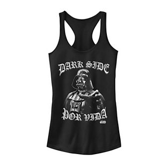 Juniors'Star Wars Darth Vader Dark Side Por Vida Tank Top