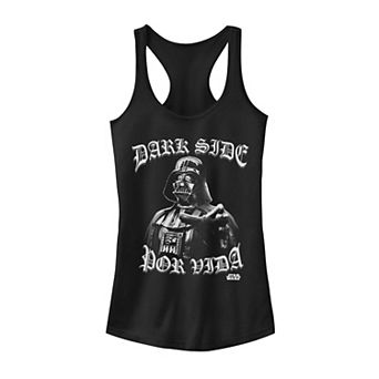Juniors'Star Wars Darth Vader Dark Side Por Vida Tank Top
