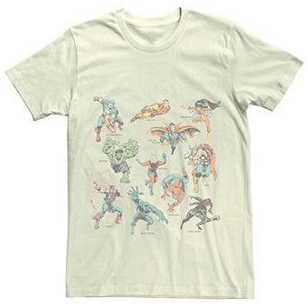 Men's Marvel Untitled Textbook Heroes Comic Tee