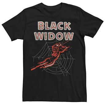 Men's Marvel Black Widow Retro Comic Tee