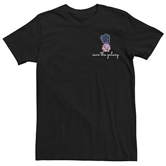 Men's Marvel Galaxy Groot Text Tee