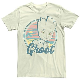 Men's Marvel Guardians Of The Galaxy Groot Tropical Portrait Tee