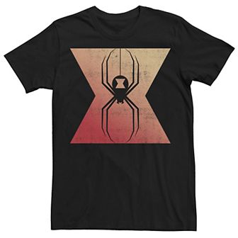 Men's Marvel Black Widow Gradient Spider Logo Tee