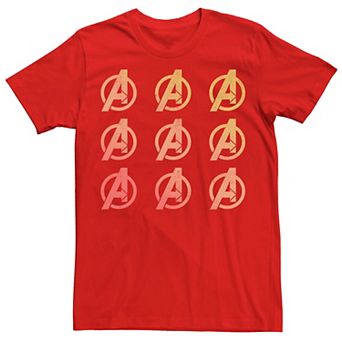 Men's Marvel Avengers Gradient Logo Stack Tee