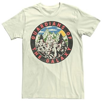 Men's Marvel Guardians Of The Galaxy Group Shot Retro Tee