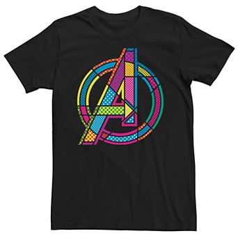 Men's Marvel Avengers Comic Pop Art Logo Tee