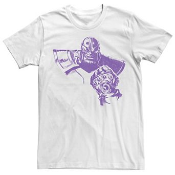 Men's Marvel Avengers Thanos Bright Purple Portrait Tee