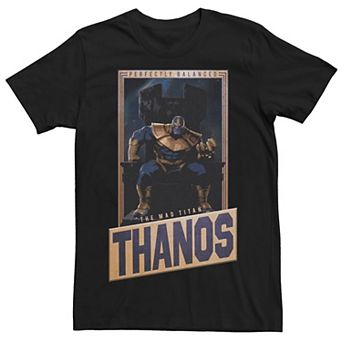 Men's Marvel Avengers Thanos Perfectly Balanced Portrait Tee