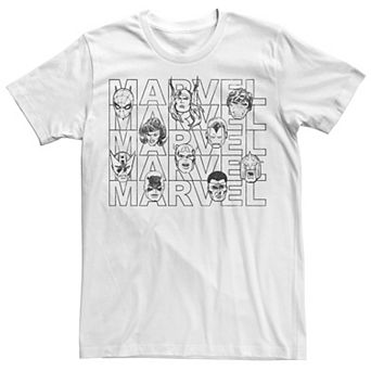 Men's Marvel Comics Heads Retro Comic Tee