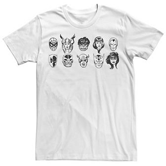 Men's Marvel Comic Ink Heroes Group Shot Tee