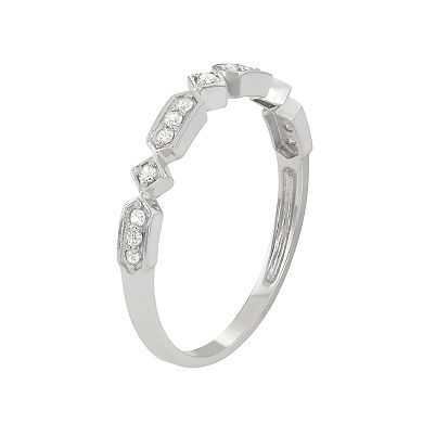 10k White Gold 1/8 Carat T.W. Diamond Ring