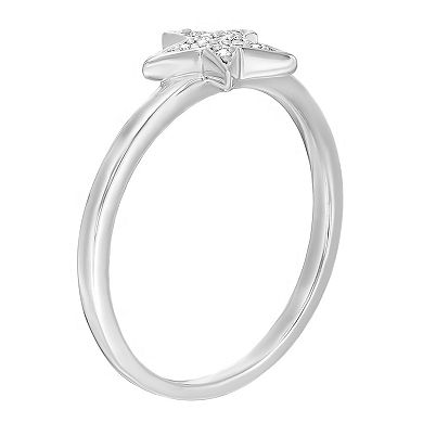 Gemminded Sterling Silver Diamond Accent Ring