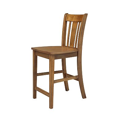 International Concepts San Remo Hardwood Counter Stool