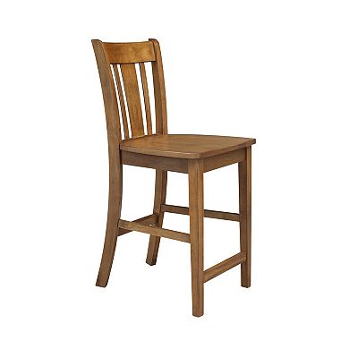 International Concepts San Remo Hardwood Counter Stool