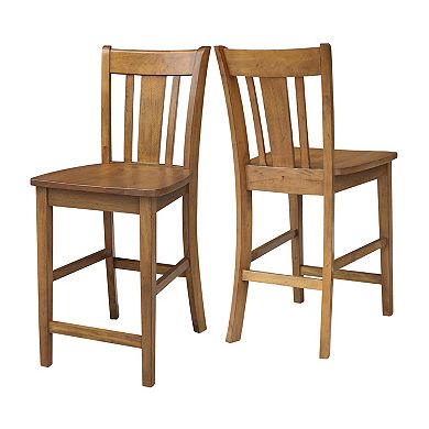 International Concepts San Remo Hardwood Counter Stool