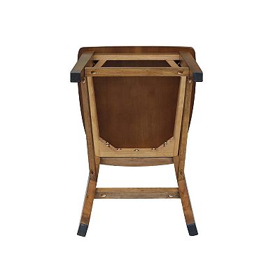 International Concepts San Remo Hardwood Counter Stool