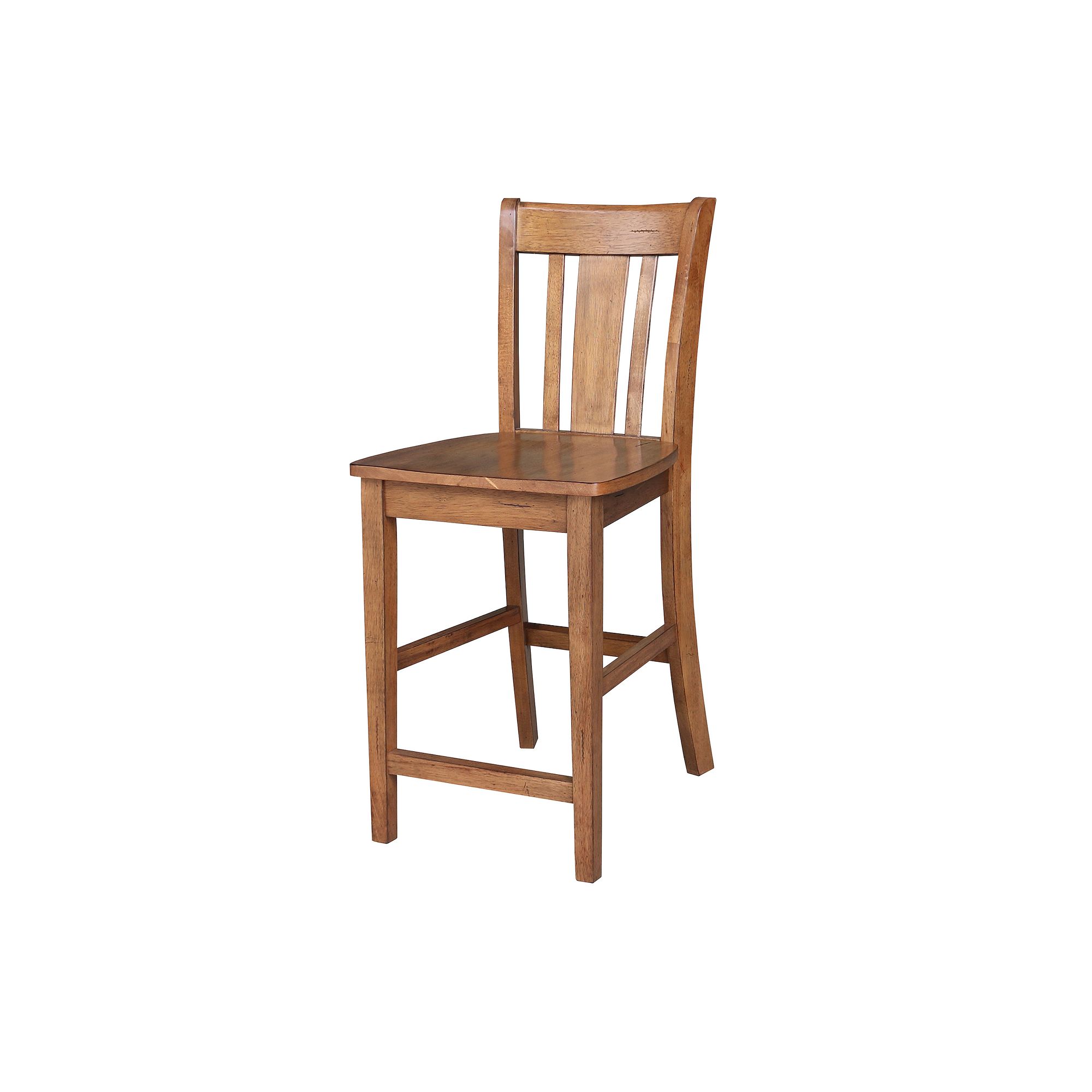 International Concepts San Remo Hardwood Counter Stool, Distressed