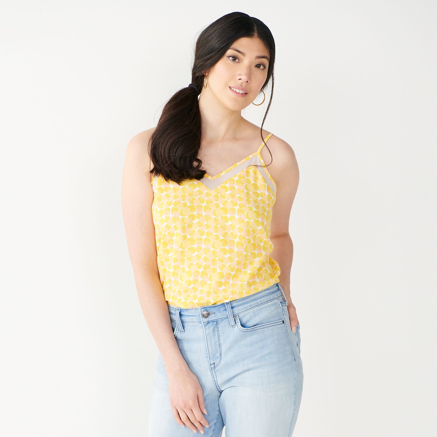 kohls yellow tops