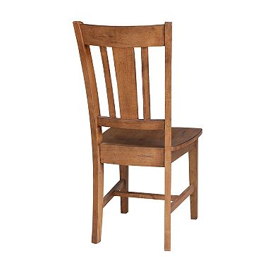 International Concepts San Remo Solid Hardwood Dining Chair 2-Piece Set