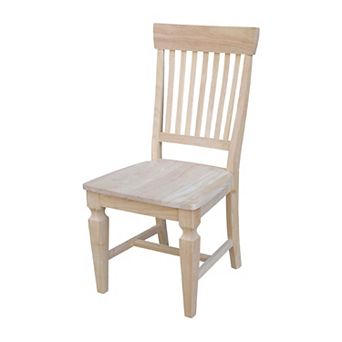 International Concepts Slat Back Dining Chair 2 pc Set