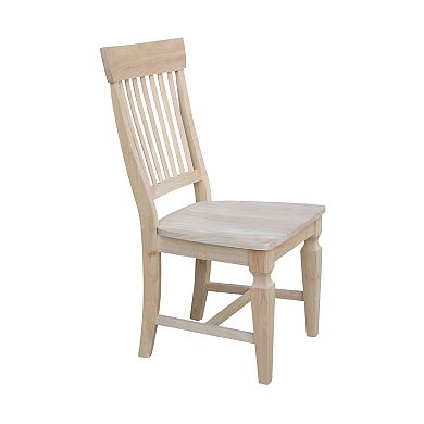 International Concepts Slat Back Dining Chair 2-piece Set