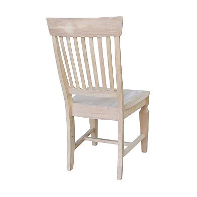 International Concepts Slat Back Dining Chair 2-piece Set