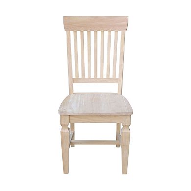 International Concepts Slat Back Dining Chair 2-piece Set