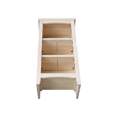 International Concepts Shaker 3-Shelf Bookcase