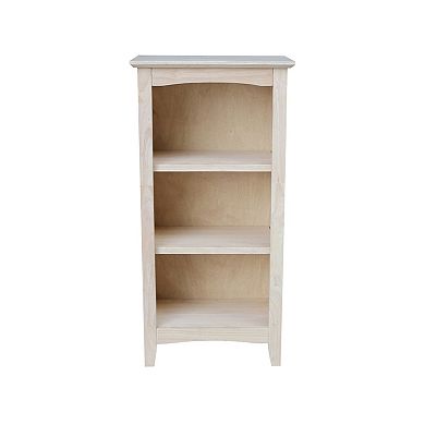 International Concepts Shaker 3-Shelf Bookcase