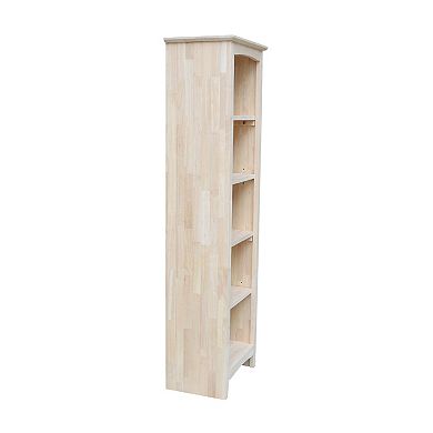 International Concepts Shaker 5-Shelf Rustic Finish Bookcase