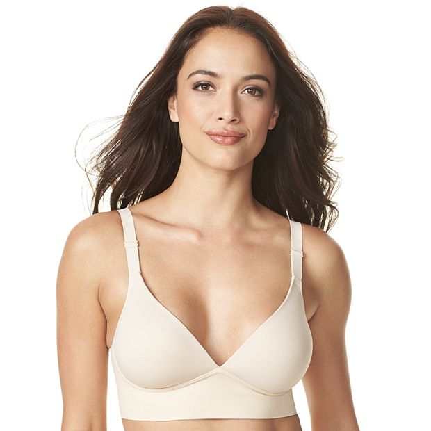 Women's Warner's RM3741A Elements of Bliss Wire-Free Contour Wide Band Bra  (Rich Black 36DD) 