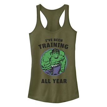 Juniors' Marvel Avengers Hulk I've Been Training All Year Graphic Tank Top