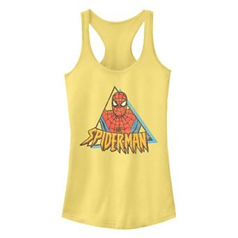 Juniors' Marvel Spider-Man Retro Triangle Portrait Graphic Tank Top