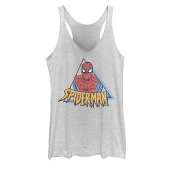 Juniors' Marvel Spider-Man Retro Triangle Portrait Graphic Tank Top