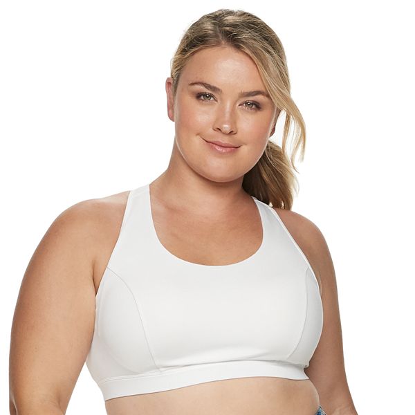 Plus Size Tek Gear® Low-Impact Mesh Racerback Sports Bra