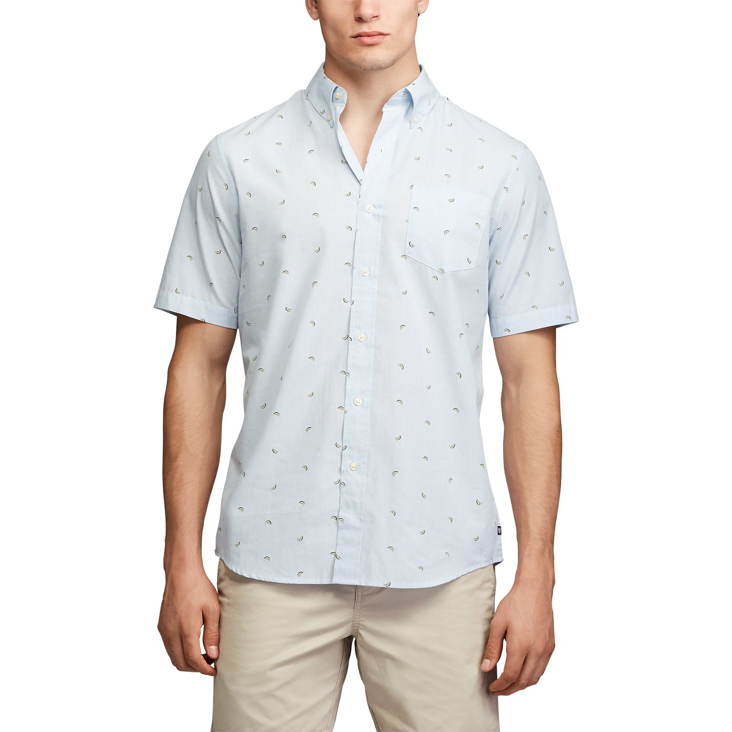 mens short sleeve chaps shirts