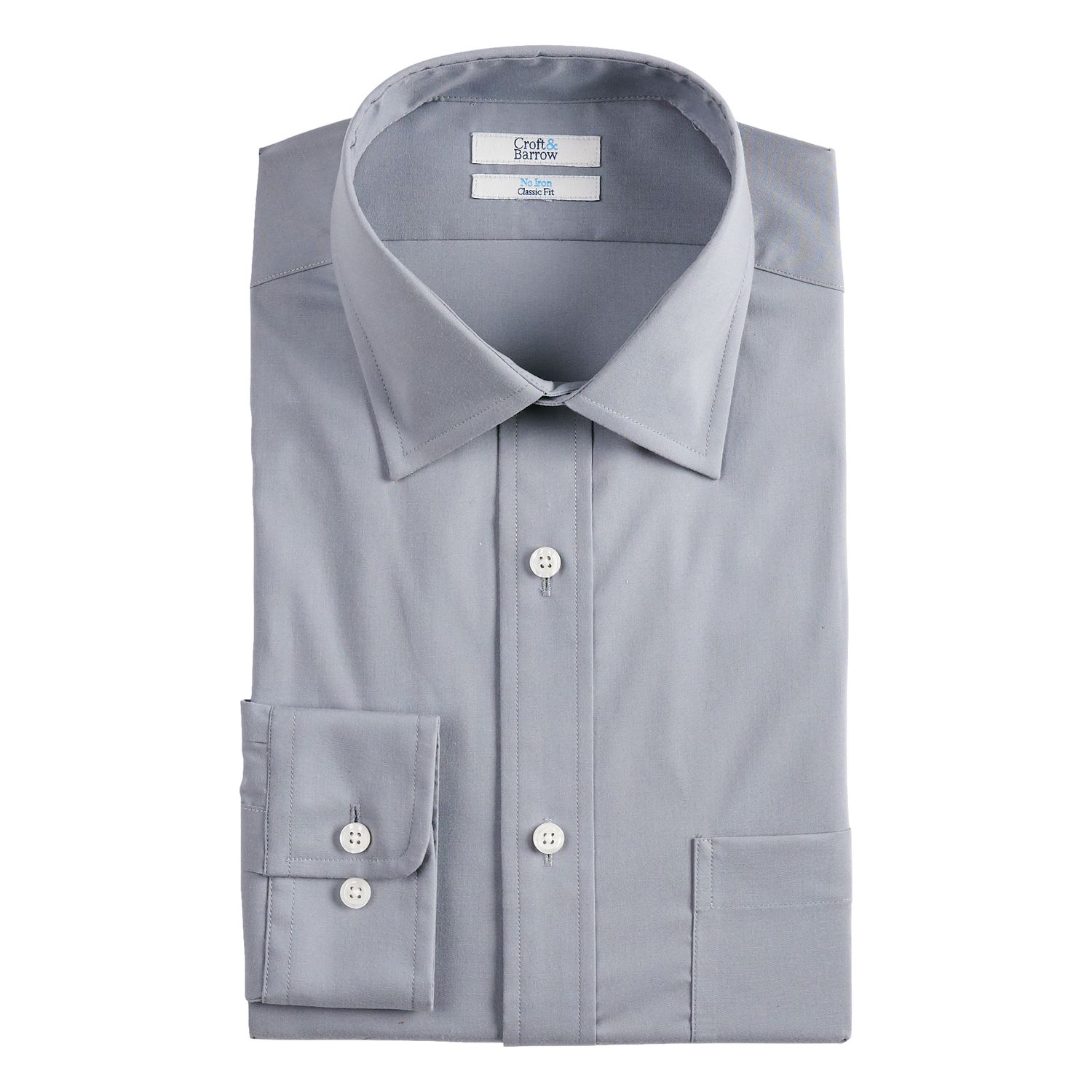 croft and barrow slim fit dress shirt