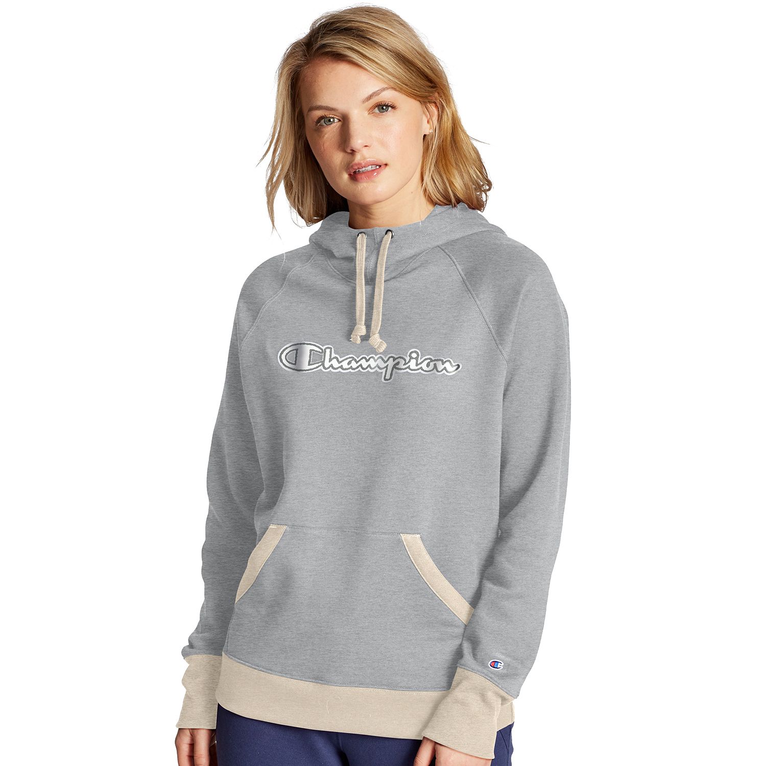 champion applique hoodie